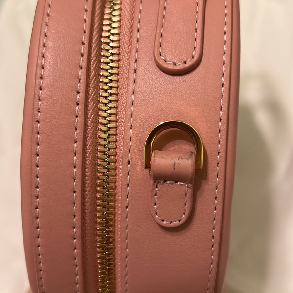 Mansur Gavriel Circle Crossbody Bag in Coral - Picture 11 of 12
